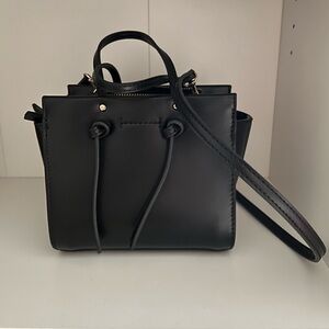 Zara Black Mini Bag with Structured Design